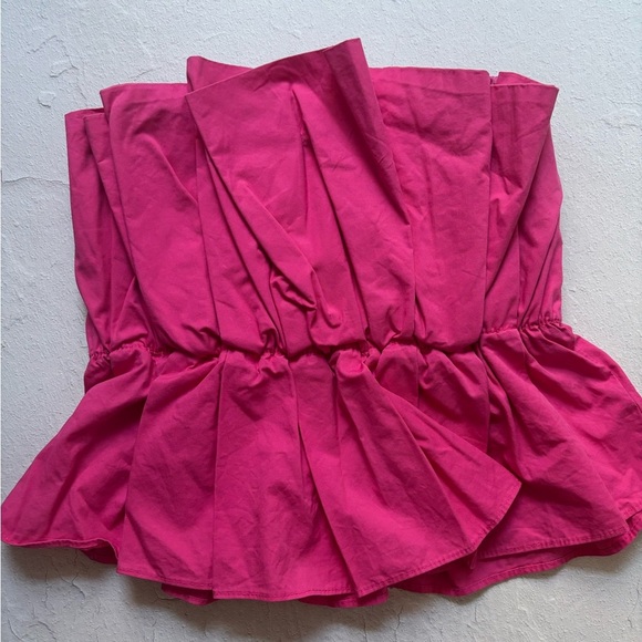 Pink Do + Be Ruffled Strapless Top - Picture 2 of 2